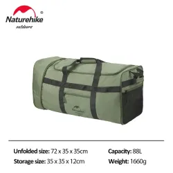 Składana torba na kółkach NATUREHIKE: kompaktowa i pojemna